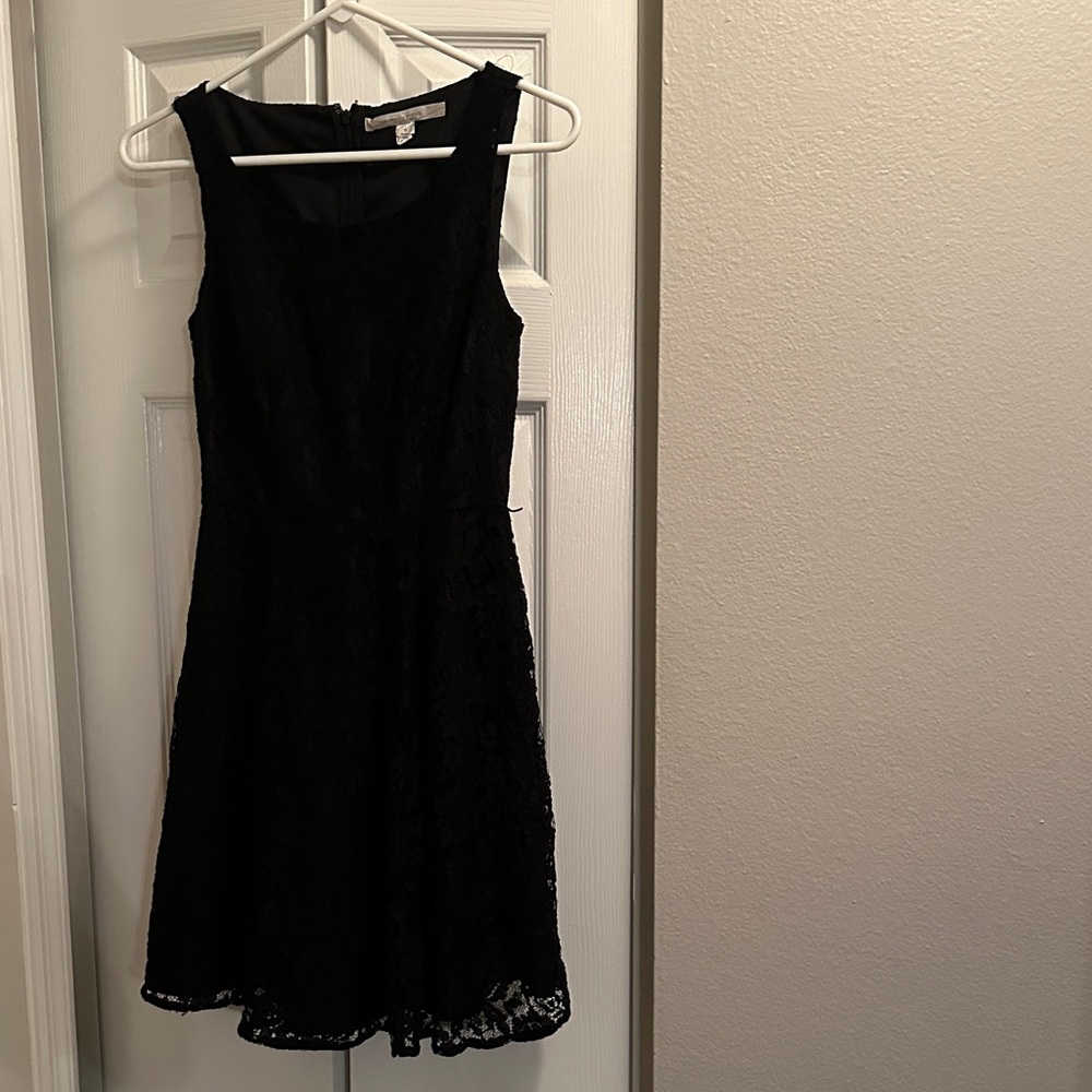 LC 2017 Lauren Conrad Black Lace Midi Dress